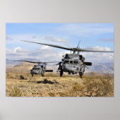 Zwei HH-60-Pavehawk-Hubschrauber, die sich auf die Poster (Vorne)