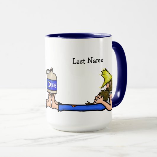 Zwei Hillbillies Moonshine Tasse (VorderseiteRechts)
