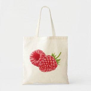 Zwei Himbeeren Tragetasche