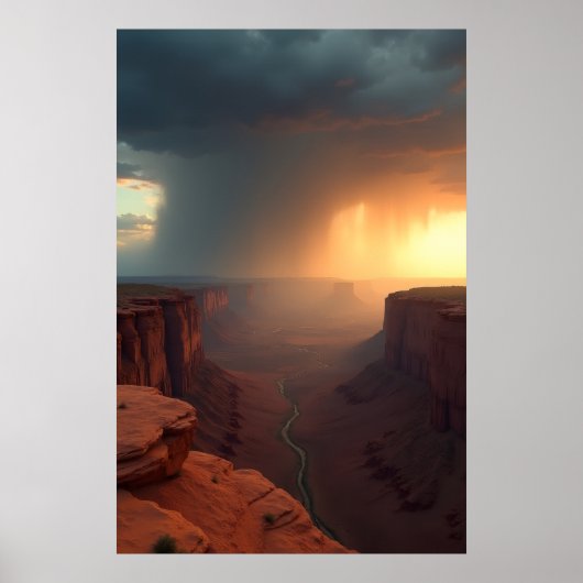 Zwei Himmel über dem Mesa Poster (Vorne)