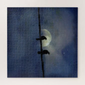 Zwei Himmelskragen auf einem Draht Puzzle (Horizontal)