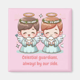 Zwei himmlische Wächter Magnet