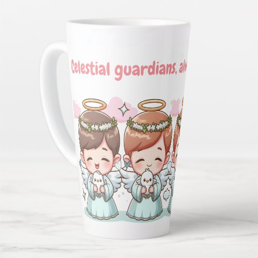 Zwei himmlische Wächter Milchtasse (Linke Ecke)
