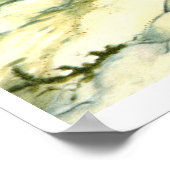 Zwei Hirsche im Schnee Poster (Ecke)