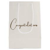 Zwei Hirsche mit Herz und Namen Mittlere Geschenktüte (Rückseite)