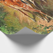 Zwei Hirsche und Niedliche Tiere im Wald entfallen Geschenkpapier (Ecke)