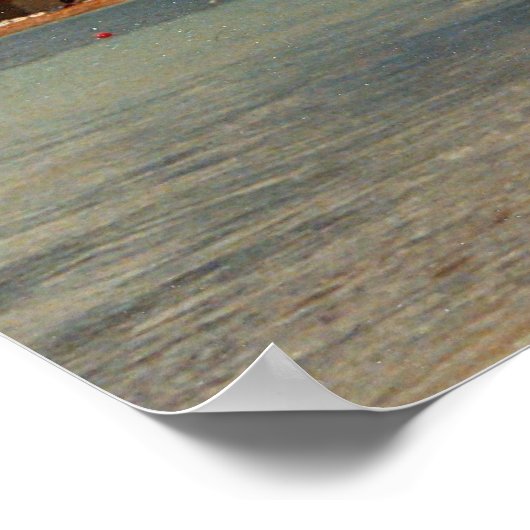 Zwei Hobie-Katamarans-Strand St Aubin Poster (Ecke)