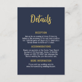 Zwei Hochzeiten an der Goldküste der Marine mit we Begleitkarte