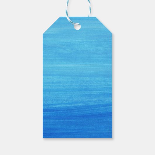 Zwei Hochzeiten im Wasser: weniger Fisch Geschenkanhänger (Rückseite)