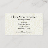 Zwei Hochzeitsrings Hochzeitsplaner Visitenkarte (Rückseite)