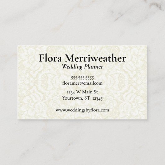 Zwei Hochzeitsrings Hochzeitsplaner Visitenkarte (Rückseite)