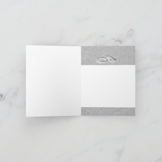 Zwei Hochzeitsschläuche Dankeskarte (Innenseite)