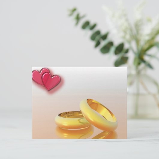 Zwei Hörnchen Postkarte (Stehend Vorderseite)