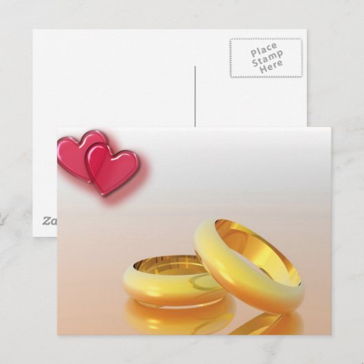 Zwei Hörnchen Postkarte (Vorne/Hinten)