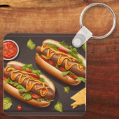 Zwei Hotdog Schlüsselanhänger (Rückseite)