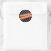 Zwei Hotdogs Grillen Runder Aufkleber (Tasche)
