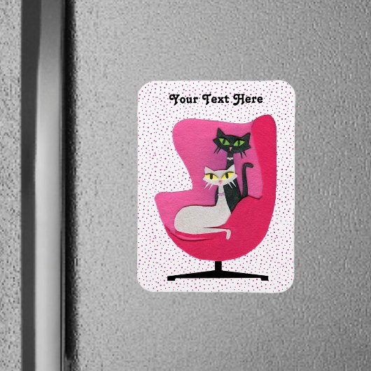 Zwei Hübsche Katzenklatschen aus dem Mittelalter D Magnet