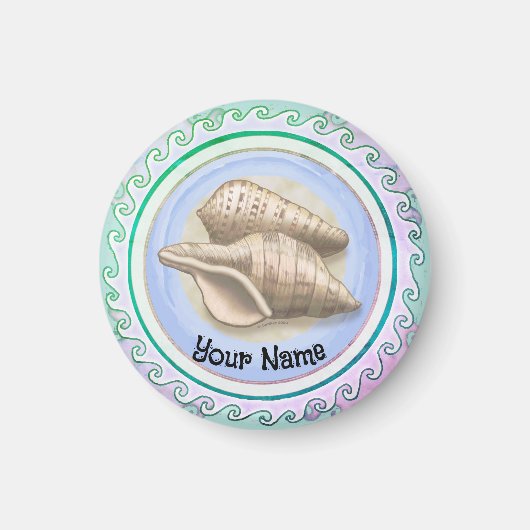 Zwei Hübsche Muscheln Magnet (Vorne)