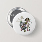 Zwei hübsche Vögel Button (Vorne & Hinten)