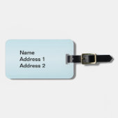 Zwei Hübsche weiße Tauben halten das Rote Friedens Gepäckanhänger (Vorderseite horizontal)