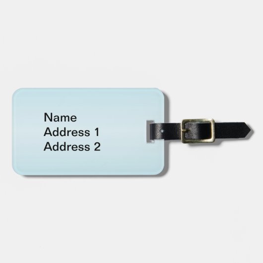 Zwei Hübsche weiße Tauben halten das Rote Friedens Gepäckanhänger (Vorderseite horizontal)