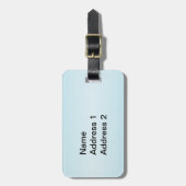 Zwei Hübsche weiße Tauben halten das Rote Friedens Gepäckanhänger (Vorderseite vertikal)