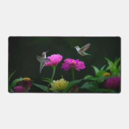 Zwei Hummingbirds Schreibmatte Schreibtischunterlage