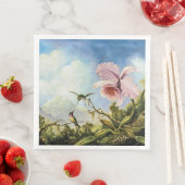 Zwei Hummingbirds und ein Orchid Paper Gästetücher Serviette (Beispiel)