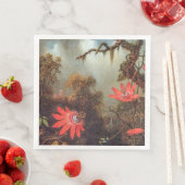 Zwei Hummingvögel auf den Reben der Passion-Blume Serviette (Beispiel)