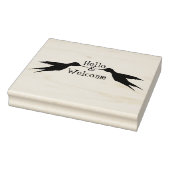 Zwei Hummingvögel in Flight 1a Gummi-Briefmarke Gummistempel (Stempel)