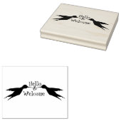 Zwei Hummingvögel in Flight 1a Gummi-Briefmarke Gummistempel (Stempel)