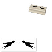 Zwei Hummingvögel in Flight 1a Gummi-Briefmarke Gummistempel (Stempel)