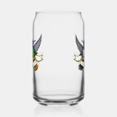 Zwei Hummingvögel mit dem Cartoon "Text Ribbon Nec Dosenglas (Links)