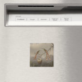 Zwei Hummingvögel mit ihrem Jungen Magnet (In Situ (Geschirrspüler))
