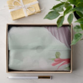 Zwei Hummingvögel mit rosa Hibiskus Blume Seidenpapier (Geschenk)