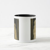 Zwei Hunde, die im Türfenster, hintere Ansicht Tasse (Zentrum)