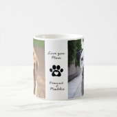 Zwei Hunde Foto Haustiere Namen Liebe Mama Kaffee  Kaffeetasse (Mittel)