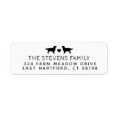 Zwei Hunde Herzname und Anschrift (Vorne)