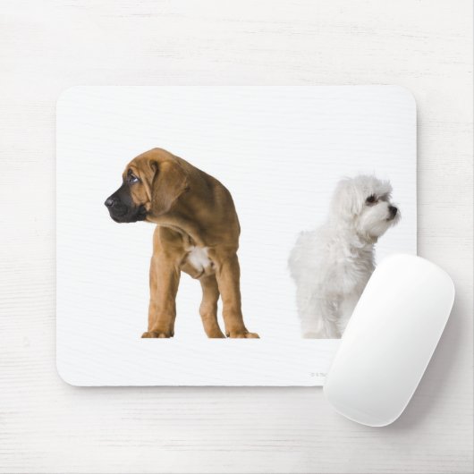 Zwei Hunde Mousepad (Mit Mouse)