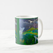 Zwei Hunde Nacht Kaffeetasse (VorderseiteRechts)