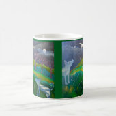 Zwei Hunde Nacht Kaffeetasse (Mittel)