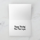 Zwei Hunde Neujahrskarte Feiertagskarte (Innenseite)