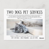 Zwei Hunde Postkarten (Rückseite)