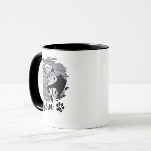 Zwei Hunde pro Cup Tasse (Vorderseite Links)