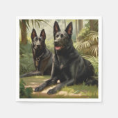 Zwei Hunde Serviette (Vorderseite)