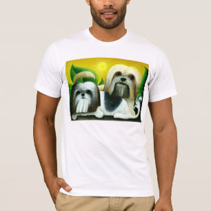 Zwei Hunde Shih Tzu T-Shirt
