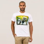 Zwei Hunde Shih Tzu T-Shirt (Vorne ganz)