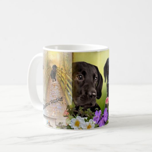 Zwei Hunde Tasse (Vorderseite Links)
