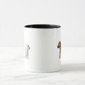 Zwei Hunde Tasse (Zentrum)