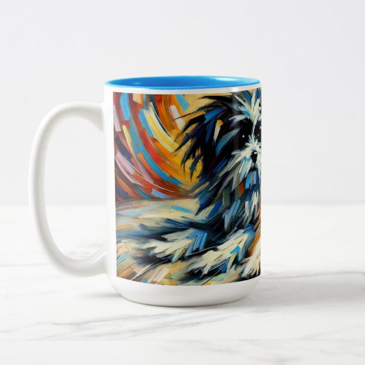 Zwei Hunde Tasse (Links)